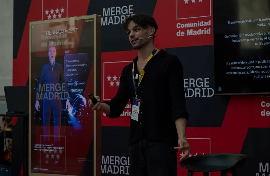Merge Madrid UNIT OLED hologram activation