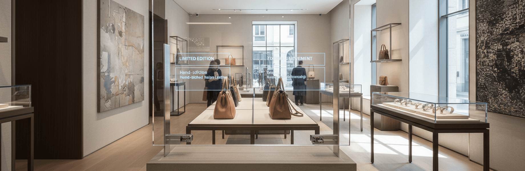 Unit OLED transparent display for retail environments
