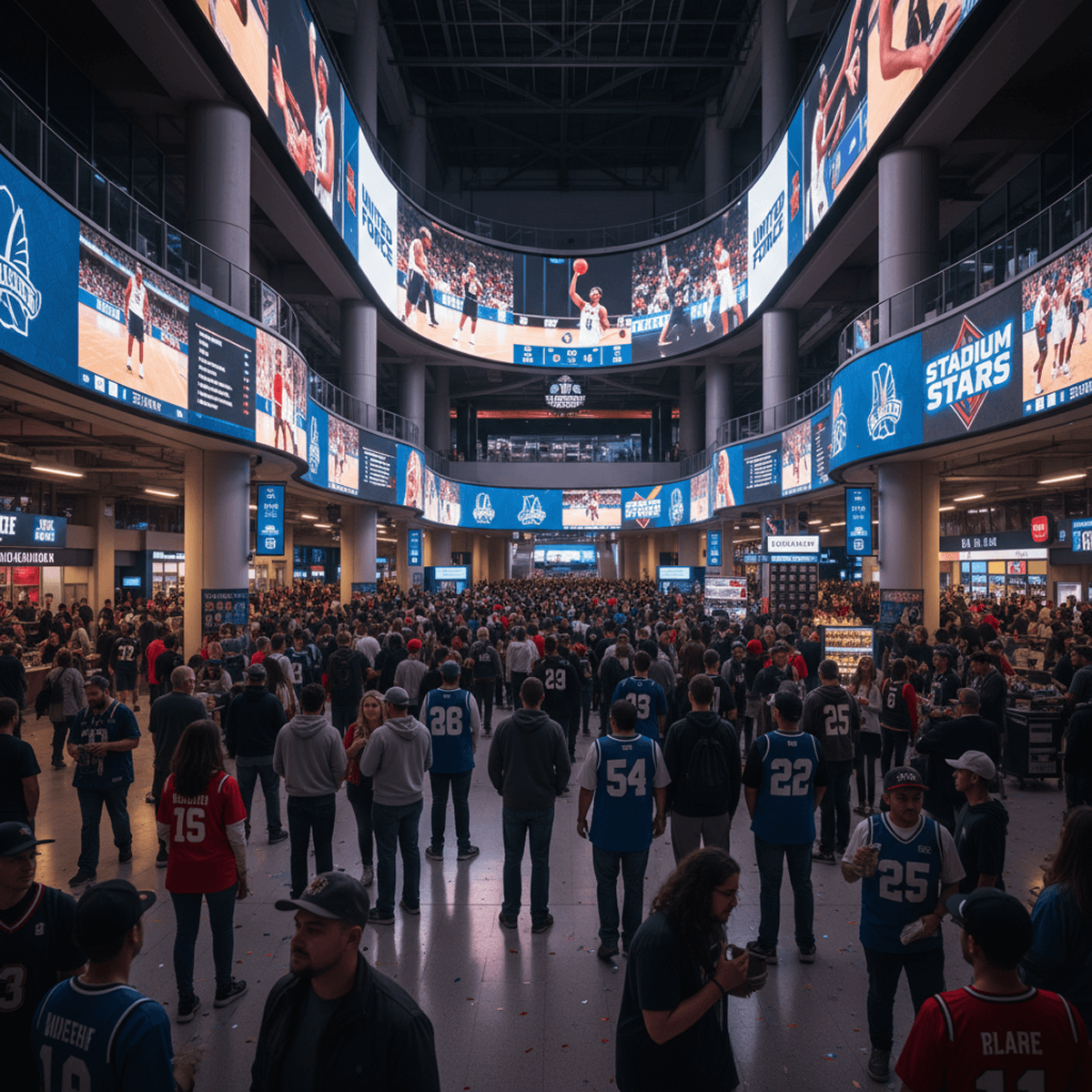 Stadium activation with dimensional digital experiences